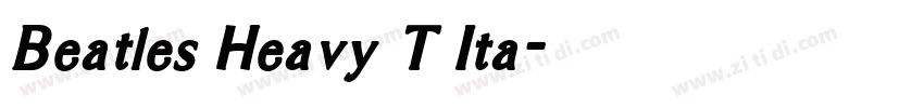 Beatles Heavy T Ita字体转换
